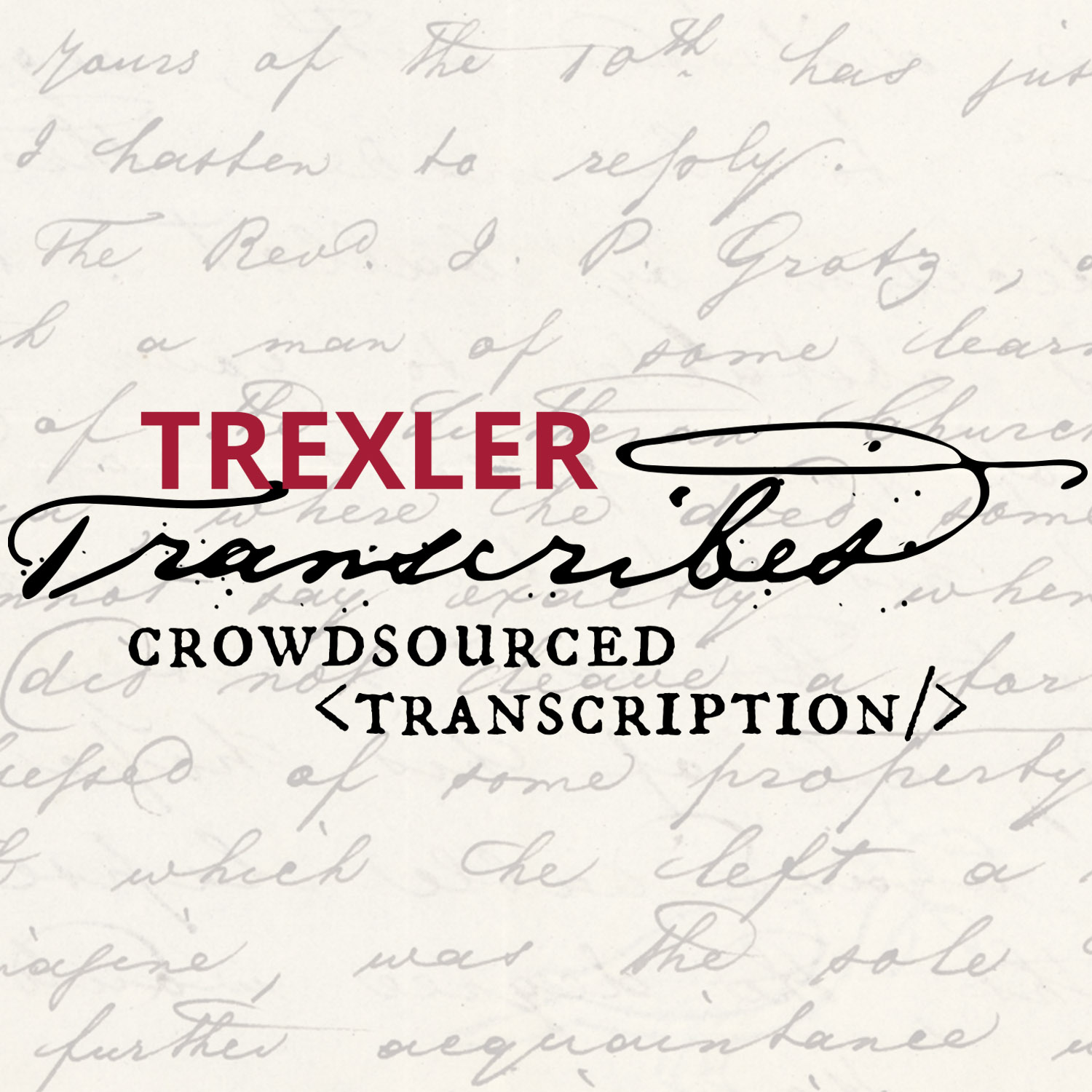 View Trexler Transcribes Welcome page